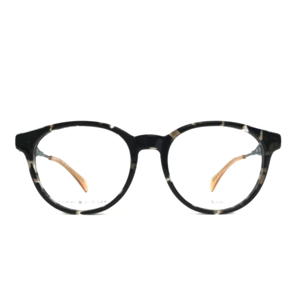 Tommy Hilfiger Eyeglasses Frame TH1349 JX2 Aqua Havana Black Round 50-18-140